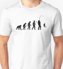 Evolution Of Man and Fishing Unisex T-Shirt