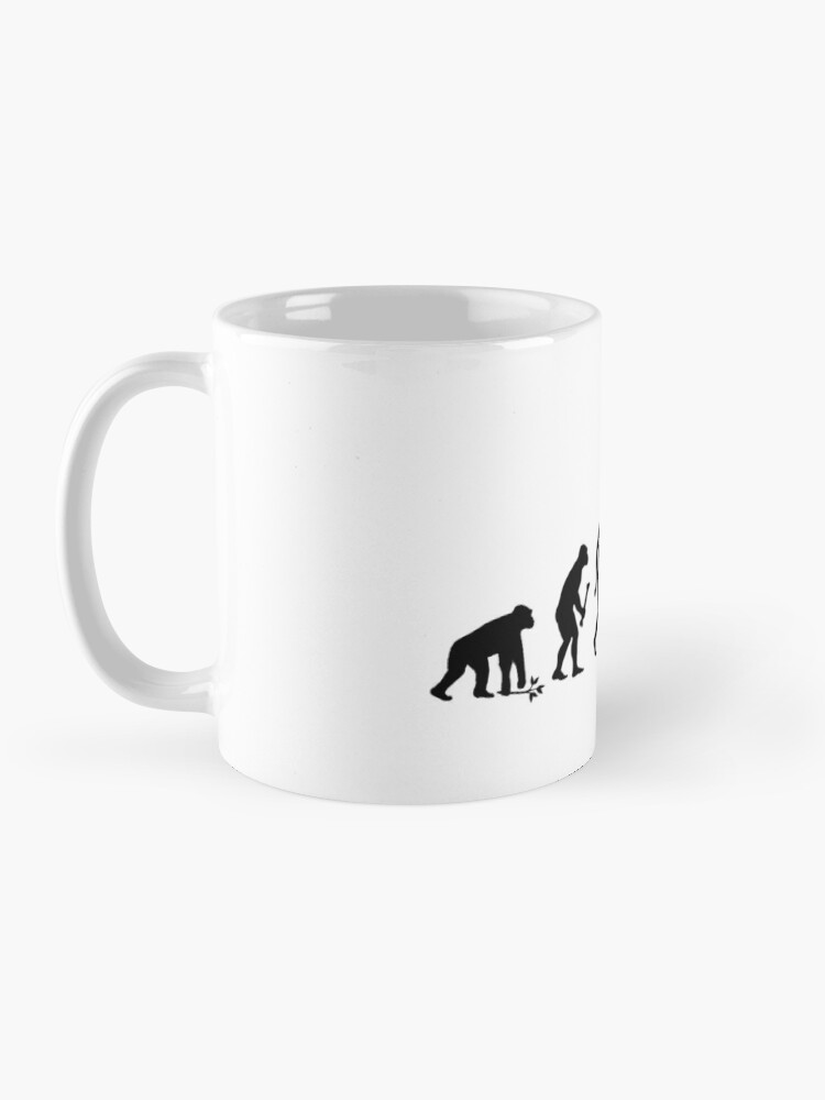 Evolution Of Man and Fishing Coffee Mug for Sale by BeyondEvolved