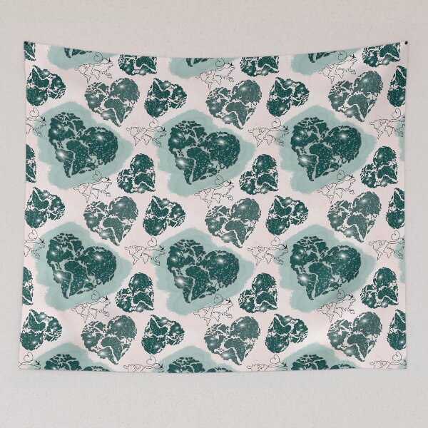 Item preview, World Travel Lover Map Pattern Desing designed and sold by micreations.