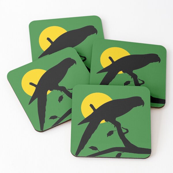 Item preview, a dashing parrot perched in tree designed and sold by krivpato.