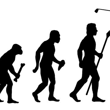 Artwork thumbnail, Evolution Of Man and Golf by BeyondEvolved