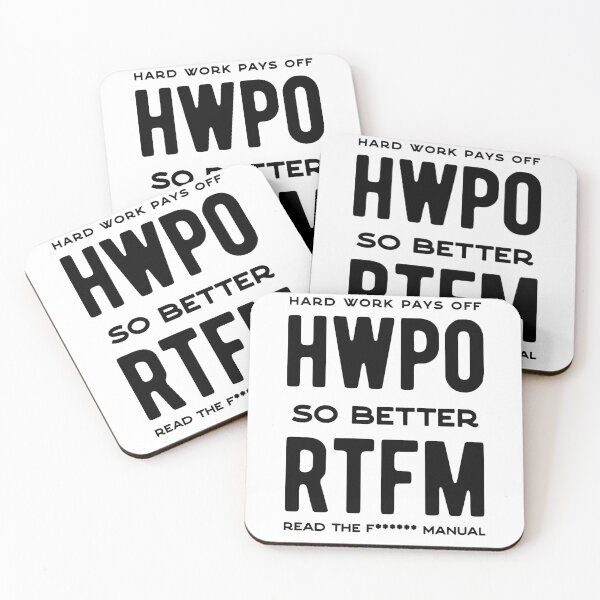 Item preview, rtfm, read the f... manual, hard work pays off designed and sold by hummyteez.