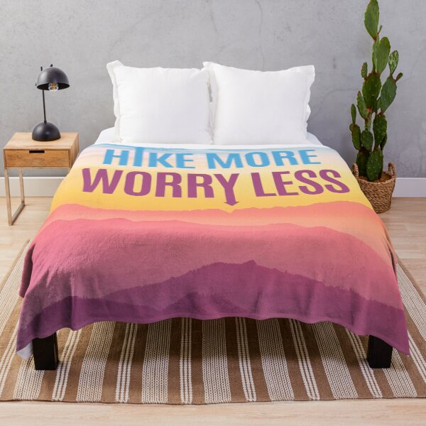 Item preview, Hike More Worry Less - Mountain Climbing & Camping Adventure designed and sold by P2CPOD.