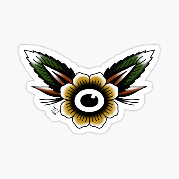 Traditional flower Sticker