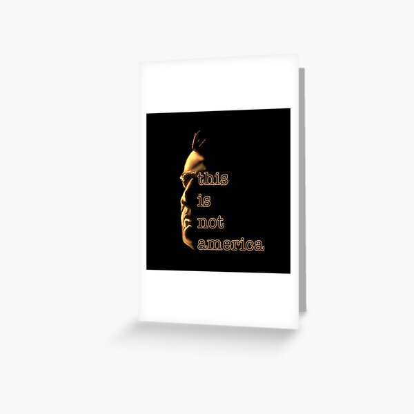 This Is Not America - Claes Bang (fire) Greeting Card
