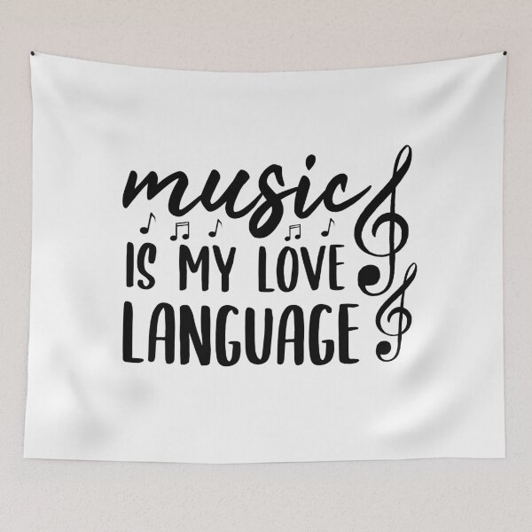 Item preview, Music Is My Love Language - Second Language Singer Gift designed and sold by jacks-tees.