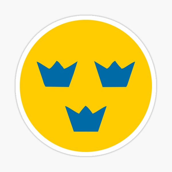 Three Crowns (Tre Kronor) Sticker for Sale by Martstore