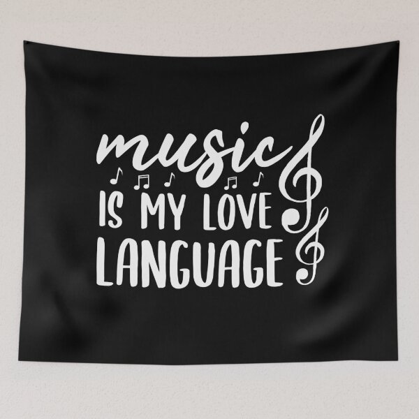 Item preview, Music Is My Love Language - Second Language Singer Gift designed and sold by jacks-tees.