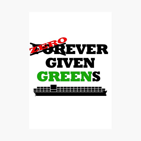Item preview, Zero Given  Evergreen Suez Canal Crisis Blocked Container Ship Stuck 2021 designed and sold by reddeercom.