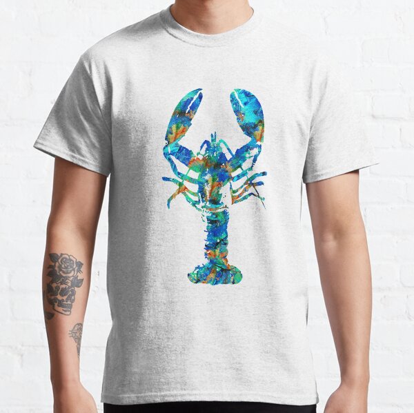 Blue Lobster Art by Sharon Cummings Classic T-Shirt