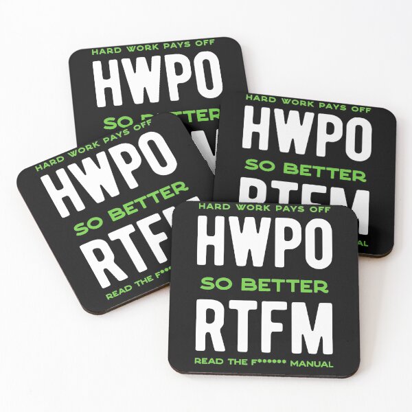 Item preview, rtfm, read the f... manual, hard work pays off designed and sold by hummyteez.