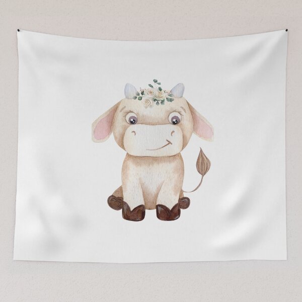Item preview, tender little cow - floral  designed and sold by diyozaartt.