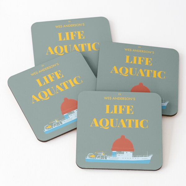 Item preview, Life Aquatic minimal poster designed and sold by chillstudio.