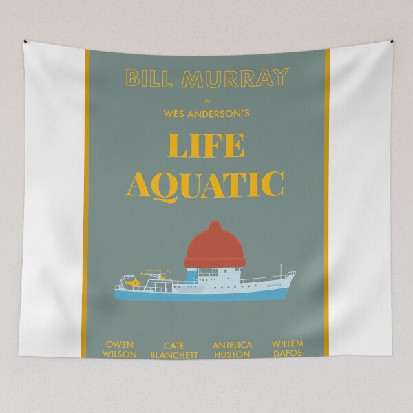 Item preview, Life Aquatic minimal poster designed and sold by chillstudio.