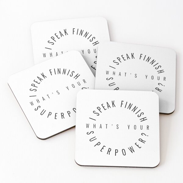 Item preview, I speak Finnish - What's your Superpower? bw designed and sold by knappidesign.