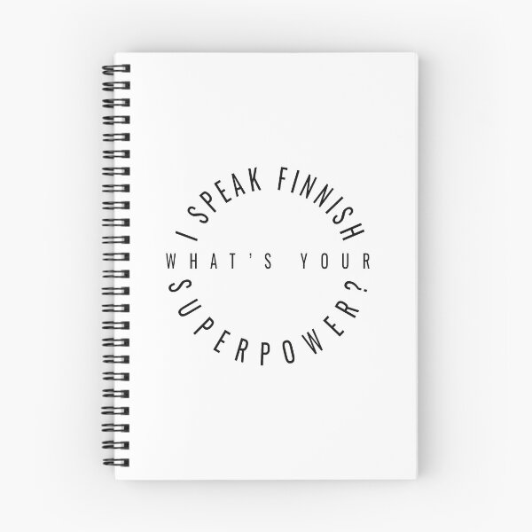 Item preview, I speak Finnish - What's your Superpower? bw designed and sold by knappidesign.