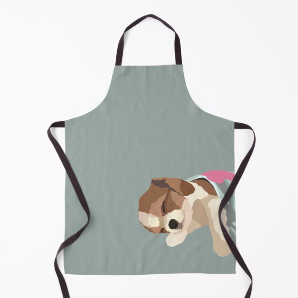 Item preview, Sleeping Cavalier Puppy Dog Portrait Digital Illustration designed and sold by sherylwylie.