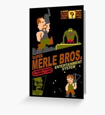 Super Merle Brothers Greeting Card