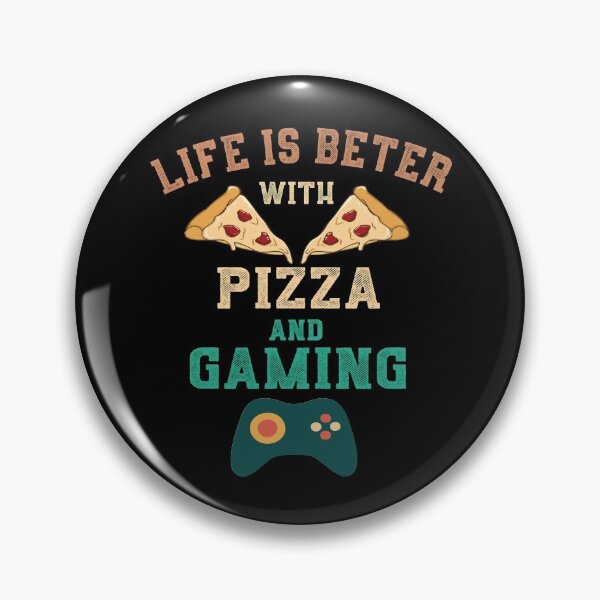 Item preview, Life Is Better With Pizza And Gaming Funny Game Lover  designed and sold by TheaDesign.
