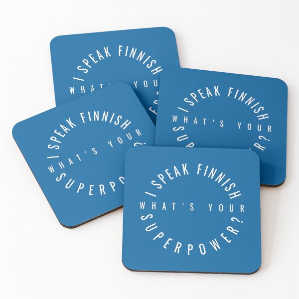 Item preview, I speak Finnish - What's your Superpower? white designed and sold by knappidesign.