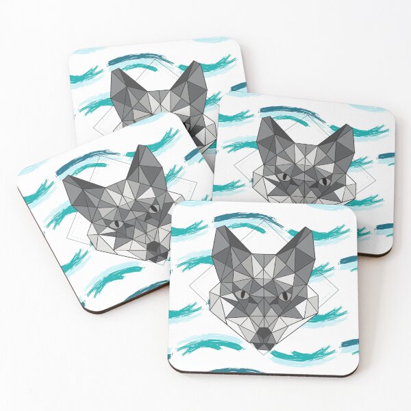 Item preview, Fox geometric art waves  designed and sold by nbakash.