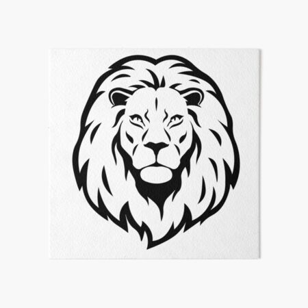 Simple Lion Tattoo Art Board Prints For Sale | Redbubble