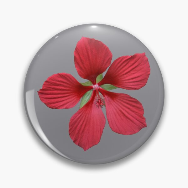 Item preview, Red Single Hibiscus on Grey designed and sold by STHogan.