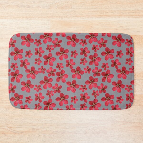 Item preview, Red Single Hibiscus on Grey designed and sold by STHogan.