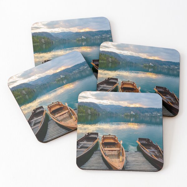 Artikelvorschau, Kanus am Dock, Sonnenaufgang, Cottage Dock, Sunrise Dock, Dock Sonnenaufgang, Sunrise Dock Szene, Metall Fotodrucke, Bild auf Metall, Metall Kunstdrucke, Metall Bilddrucke entworfen und verkauft von eyesight4vision.