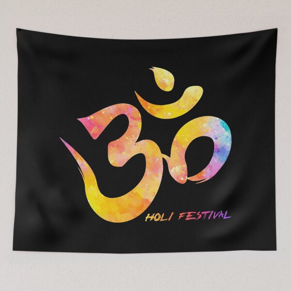 Item preview, Om Holi Festival Happy Holi designed and sold by Yes-Monkey.