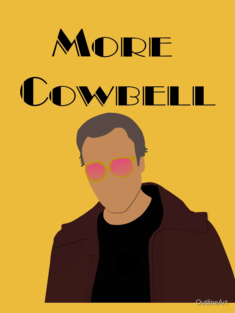 SNL Saturday Night Live Christopher Walken More Cowbell Black T Shirt