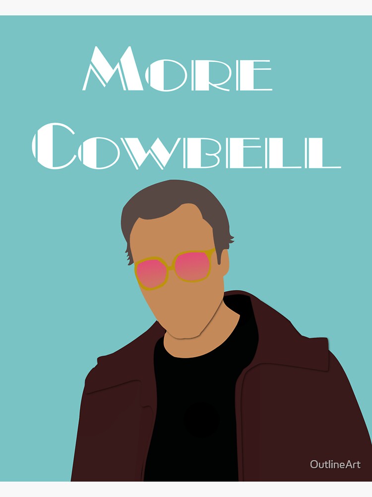 "SNL Christopher Walken More Cowbell Sketch" Sticker for Sale by