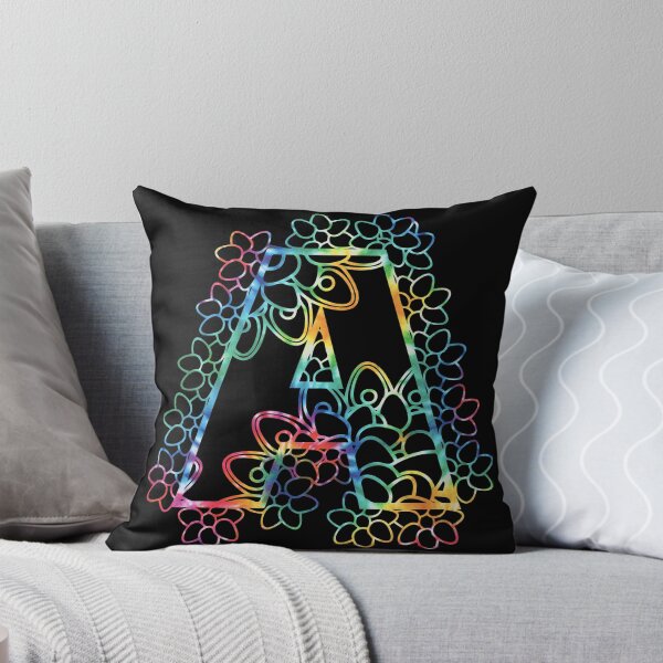 Item preview, Tie Dye Mandala Letter A Monogram Capital Letter designed and sold by kawaiisplatter.