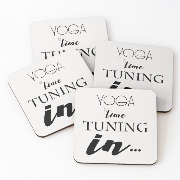 Item preview, Yoga time tuning in... yoga motivatonal quote designed and sold by Yogawoman.