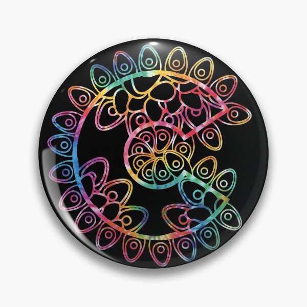 Item preview, Tie Dye Mandala Letter c Monogram Capital Letter designed and sold by kawaiisplatter.