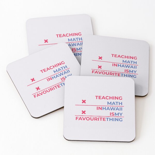 Item preview, Teaching math in Hawaii is my favourite thing  designed and sold by Cat-designs.