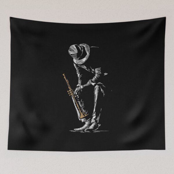 Item preview, Jazz trumpet player designed and sold by IcalsaidArt.