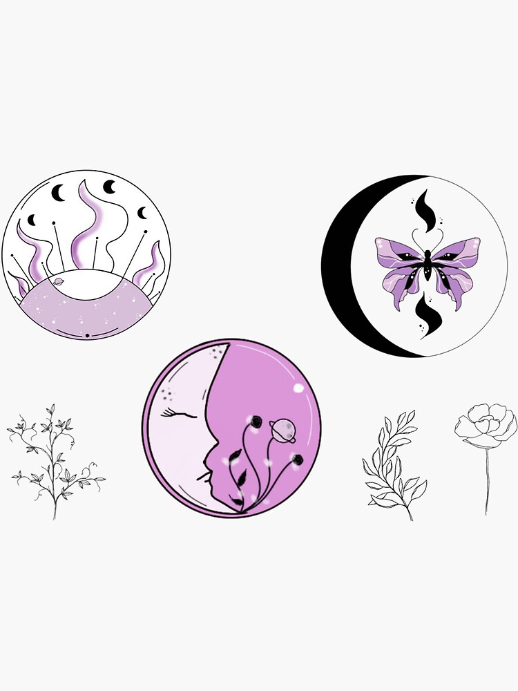 celestial sticker sheet by artbylenashop