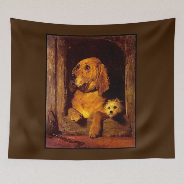Item preview, DIGNITY and IMPUDENCE : Vintage 1866 Landseer Painting Print designed and sold by posterbobs.
