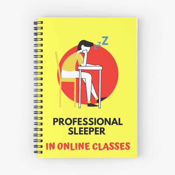 Item preview, Professional sleeper in online classes funny art design designed and sold by nbakash.