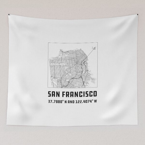 Item preview, San Francisco City Map designed and sold by quarantineshop.