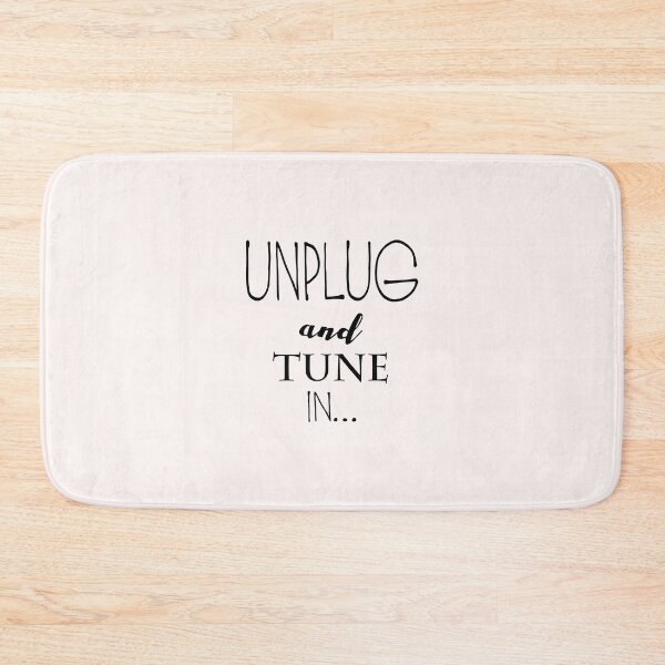 Item preview, Unplug and tune in yoga motivaton quote designed and sold by Yogawoman.
