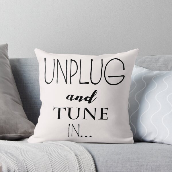 Item preview, Unplug and tune in yoga motivaton quote designed and sold by Yogawoman.