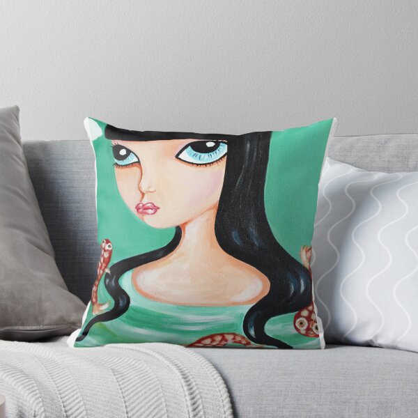 Item preview, water Dreams Throw Pillow designed and sold by MayaDevi.