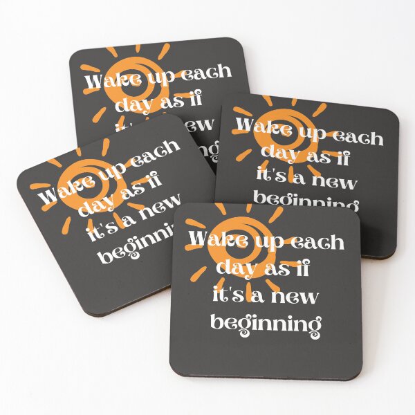 Item preview, Wake Up Each Day As If It's A New Beginning designed and sold by SavvyWordsInc.