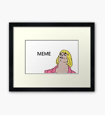 Nice meme Framed Print