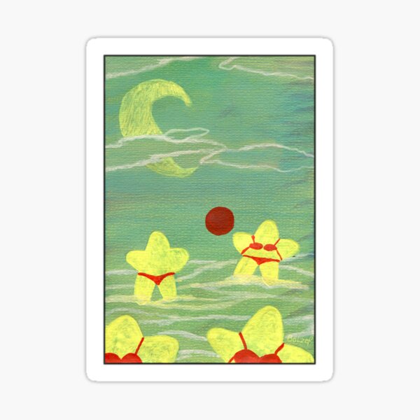 Wasserball Sterne Sticker