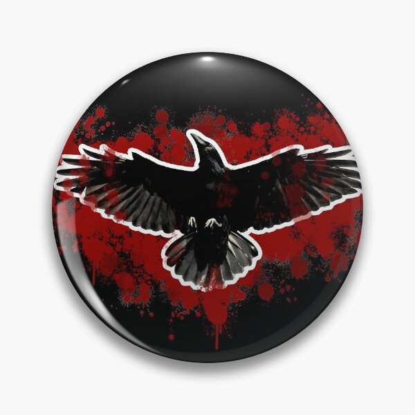 Item preview, Trash polka style raven cut out style- blood designed and sold by DarkDesign69.