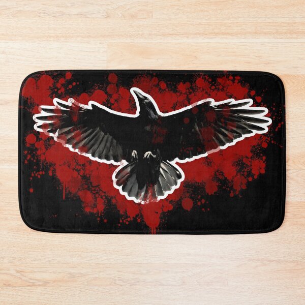 Item preview, Trash polka style raven cut out style- blood designed and sold by DarkDesign69.