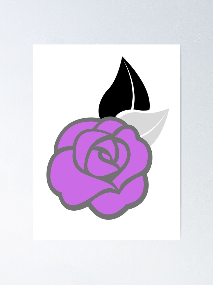 "Pride Rose Asexual / Demisexual" Poster for Sale by MariaClancy